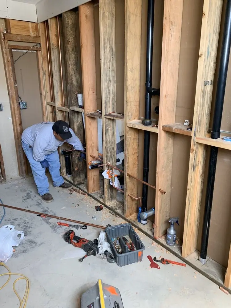 Commercial rough-in plumbing for Water Heater Replacement in Long Grove